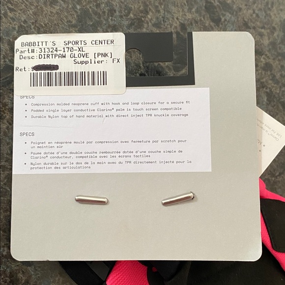 Fox Vibrant Pink and Black Gloves Men’s Large - Picture 4 of 5